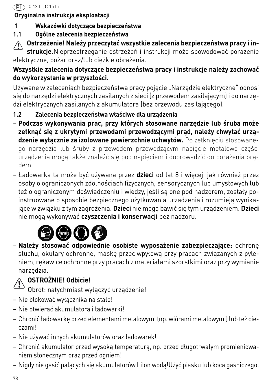 Festool C 15 Li User Manual | Page 78 / 83