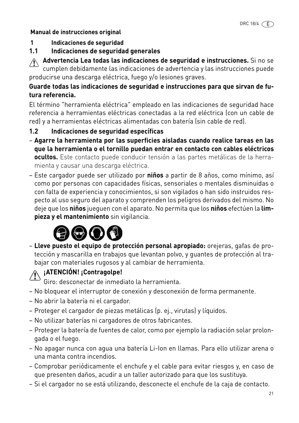 Festool DRC 18-4 User Manual | Page 21 / 81