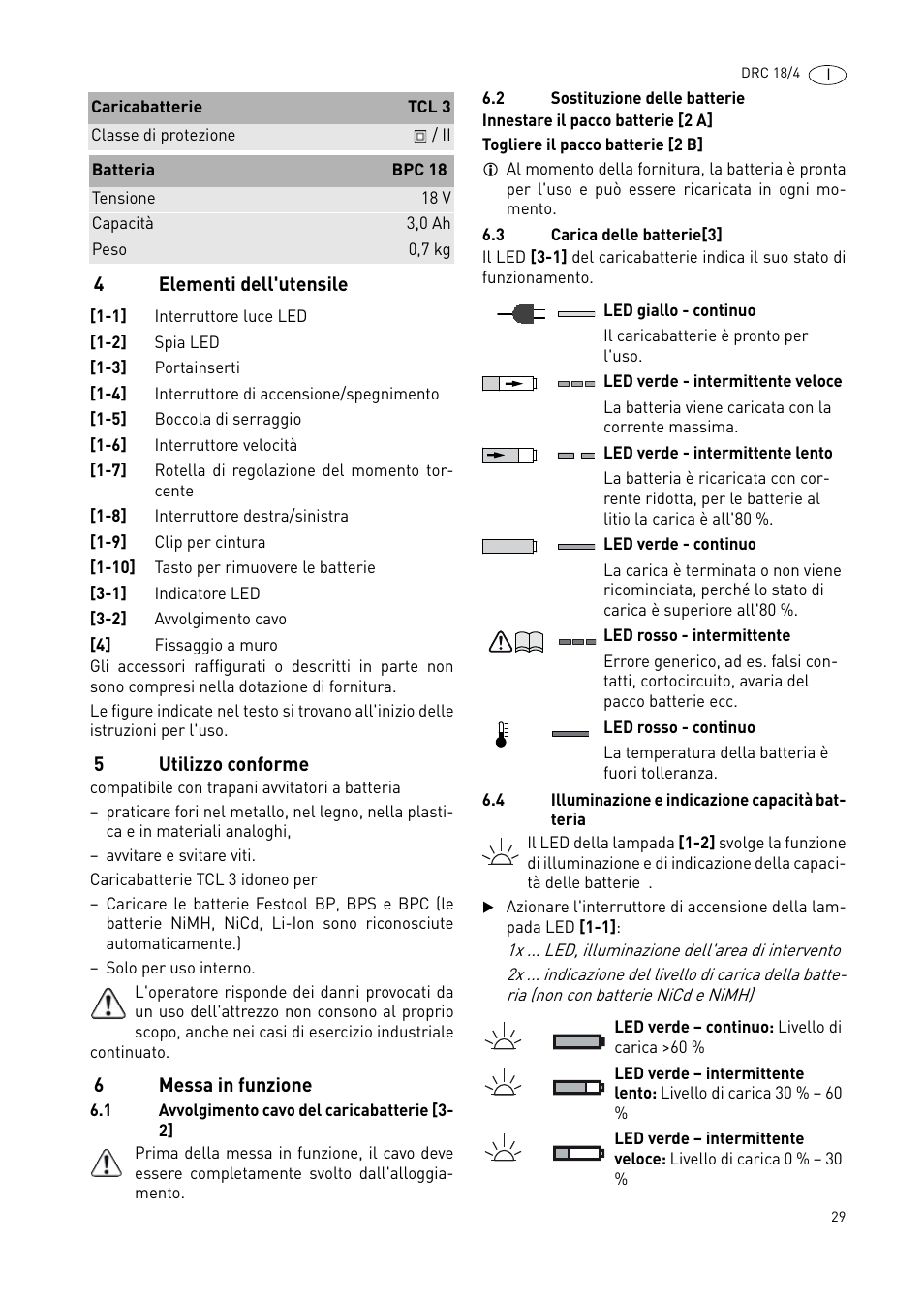 Festool DRC 18-4 User Manual | Page 29 / 81