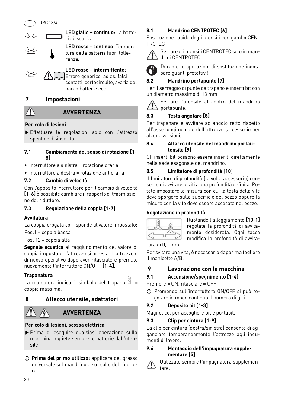 Festool DRC 18-4 User Manual | Page 30 / 81