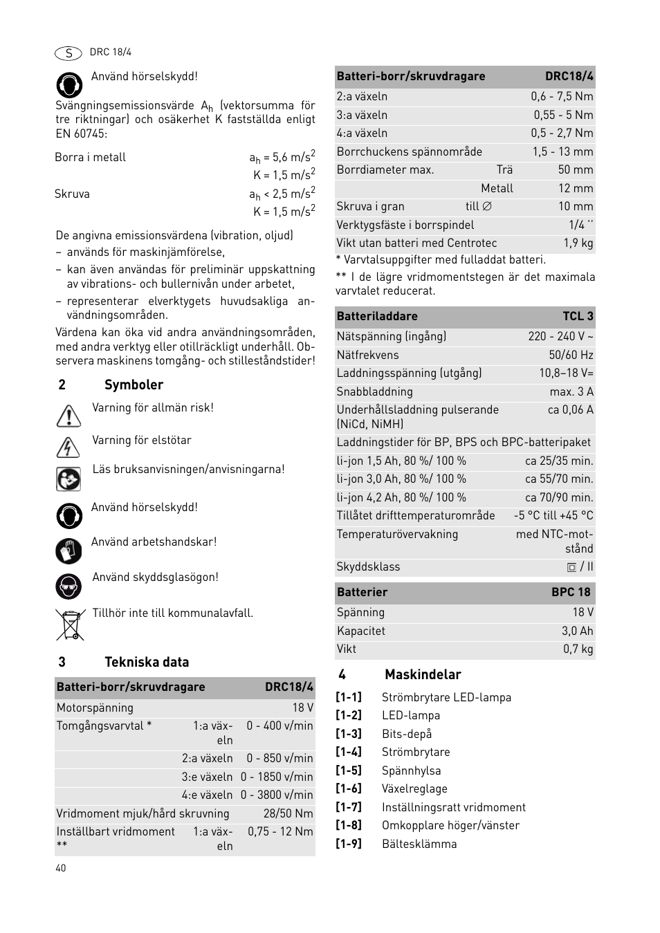 Festool DRC 18-4 User Manual | Page 40 / 81