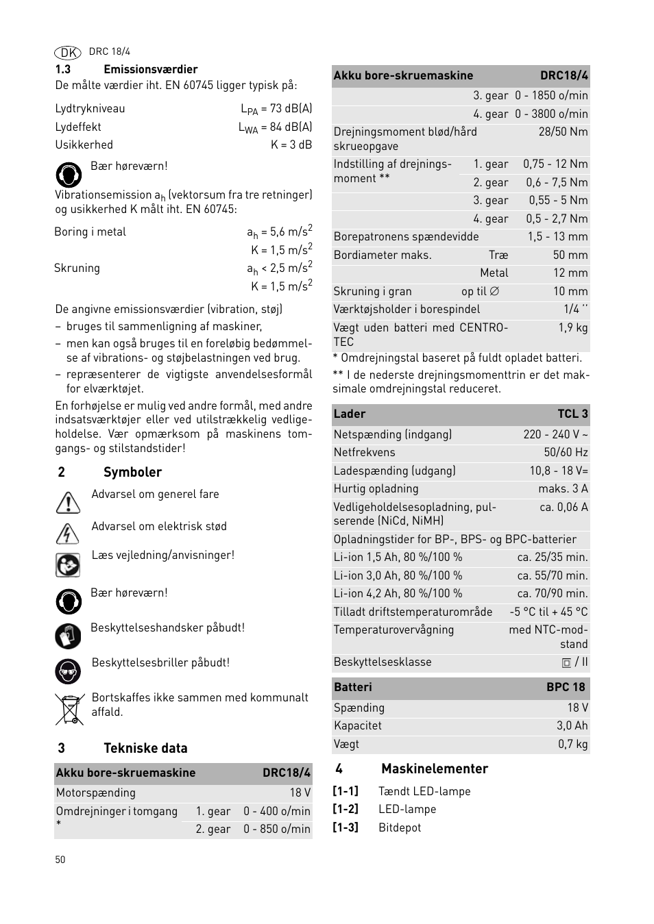 Festool DRC 18-4 User Manual | Page 50 / 81