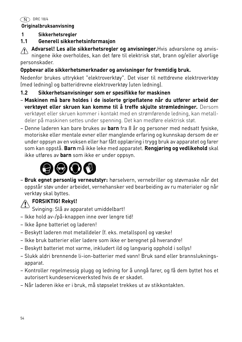 Festool DRC 18-4 User Manual | Page 54 / 81