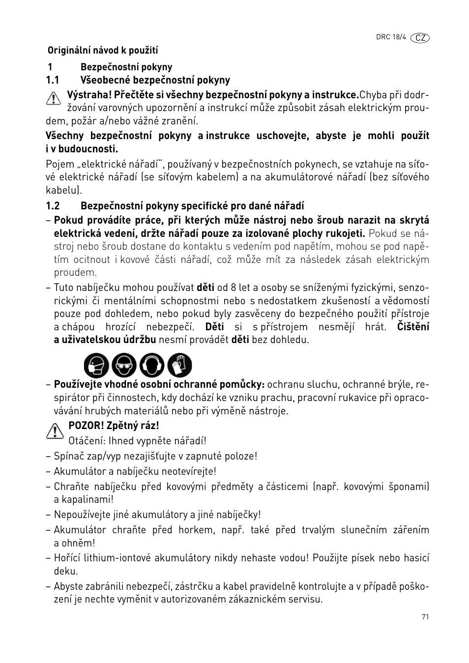 Festool DRC 18-4 User Manual | Page 71 / 81
