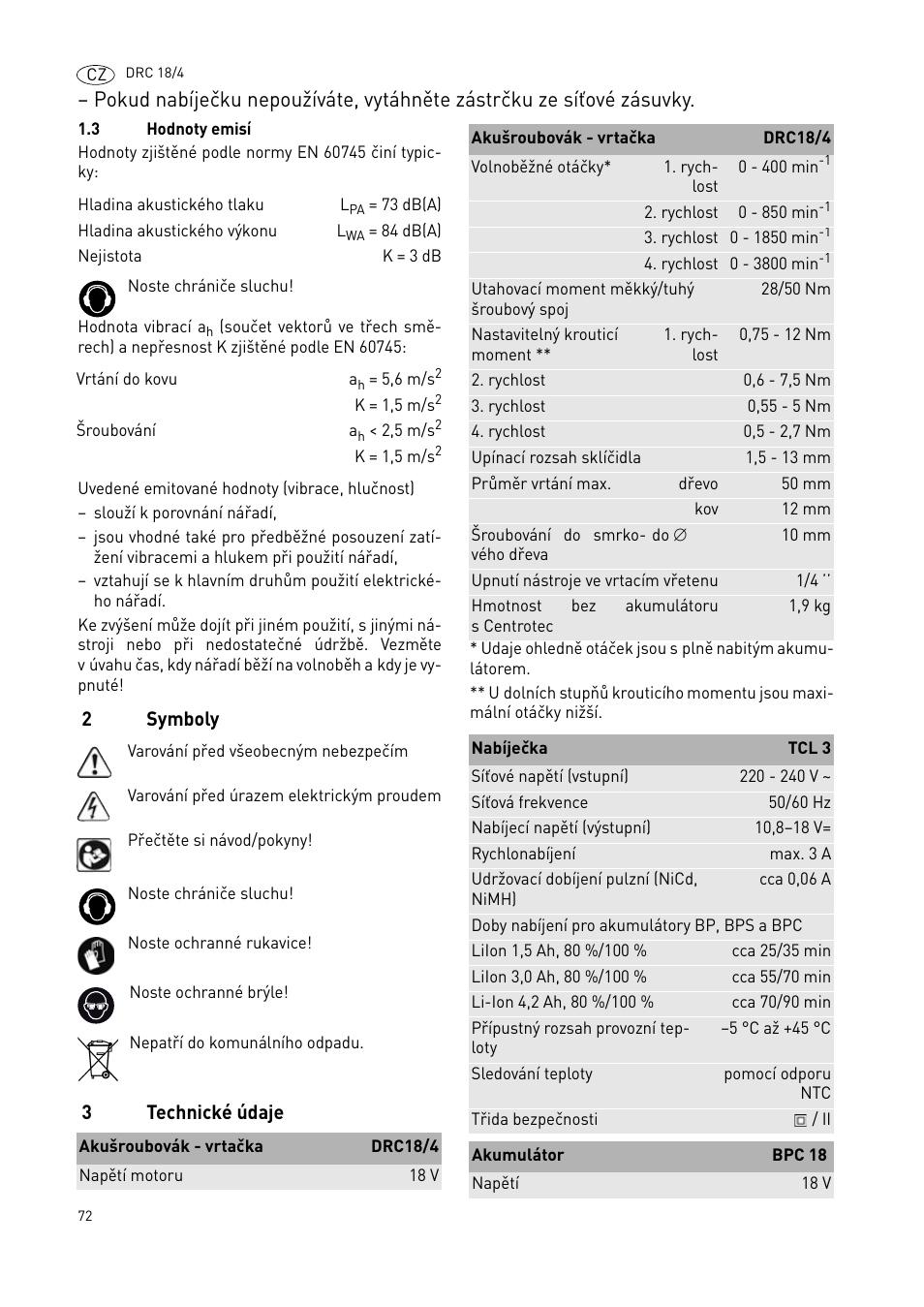 Festool DRC 18-4 User Manual | Page 72 / 81