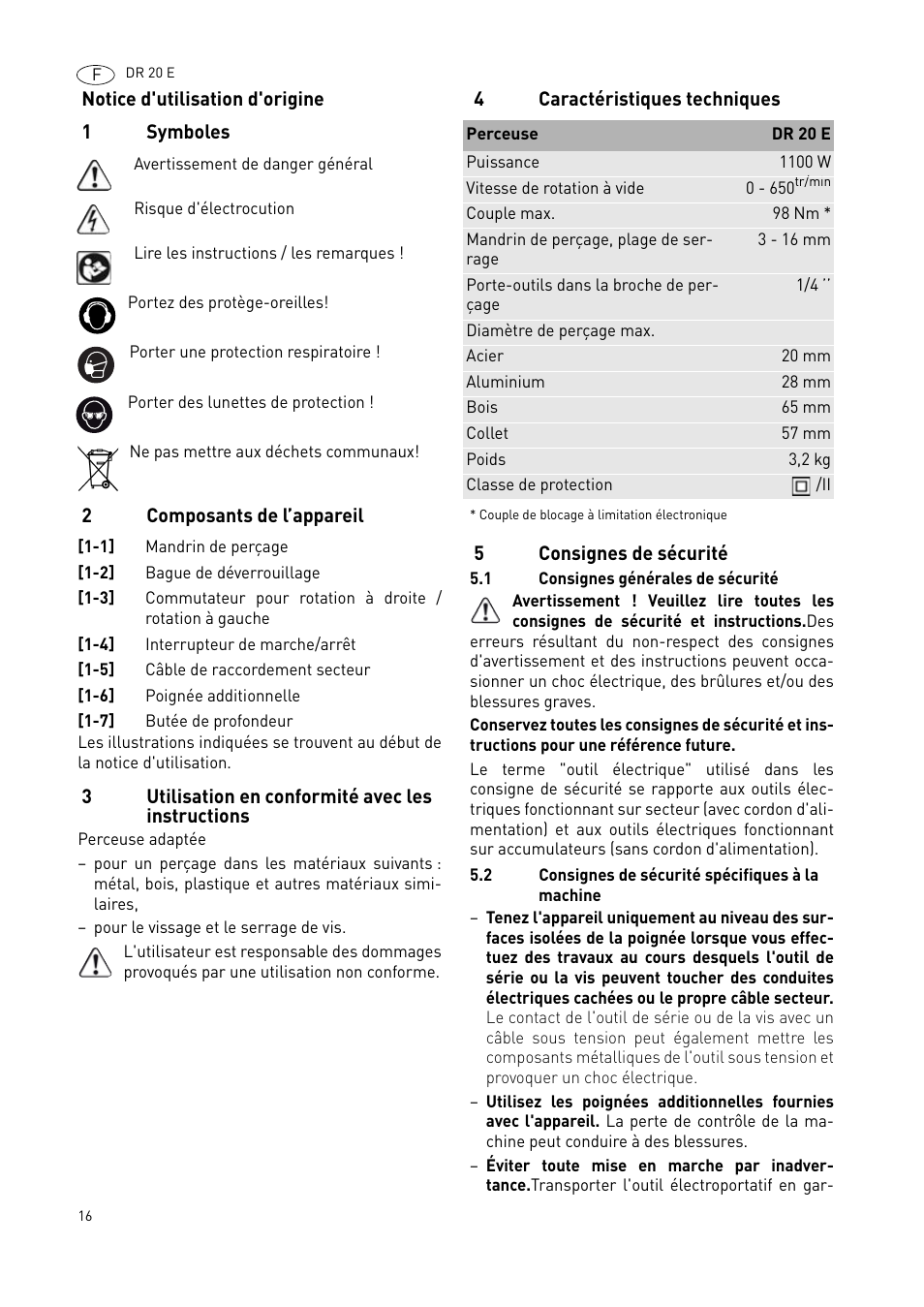 Festool DR 20 User Manual | Page 16 / 62