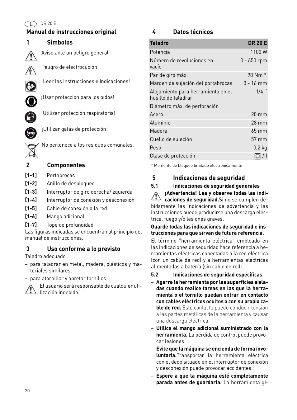 Festool DR 20 User Manual | Page 20 / 62