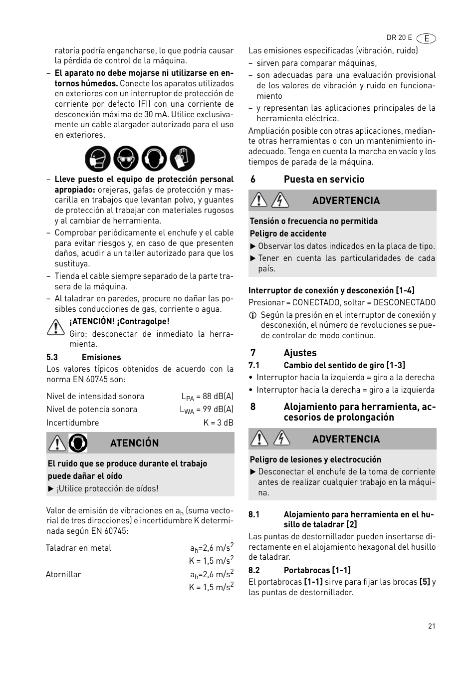 Festool DR 20 User Manual | Page 21 / 62