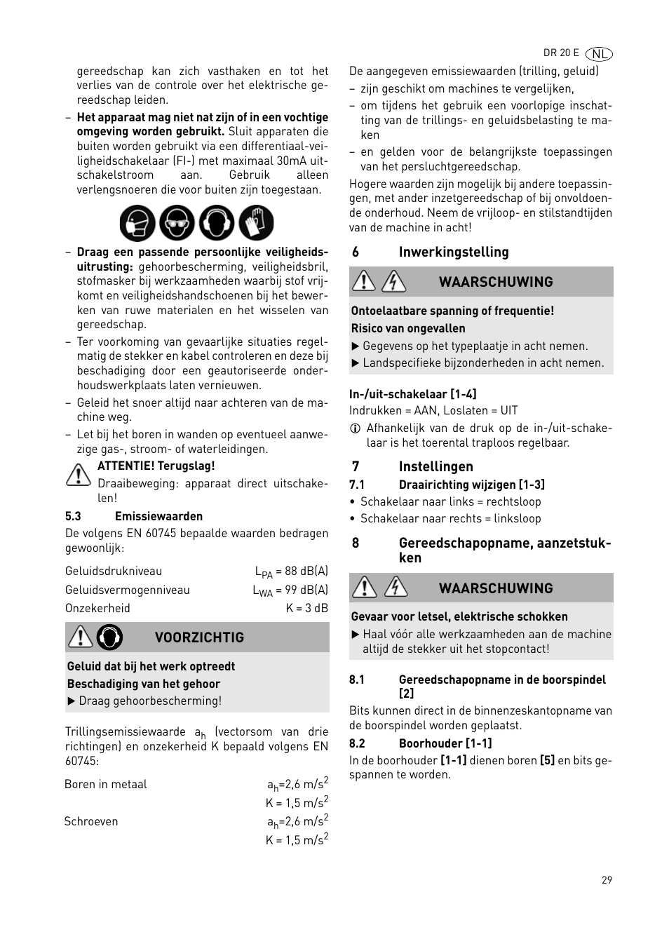 Festool DR 20 User Manual | Page 29 / 62