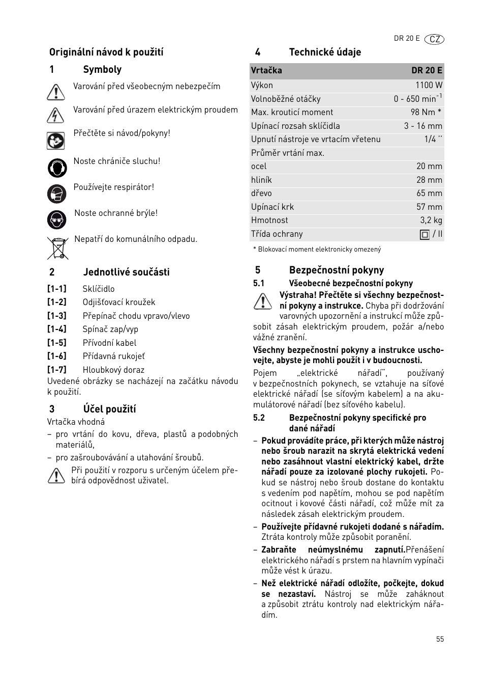 Festool DR 20 User Manual | Page 55 / 62