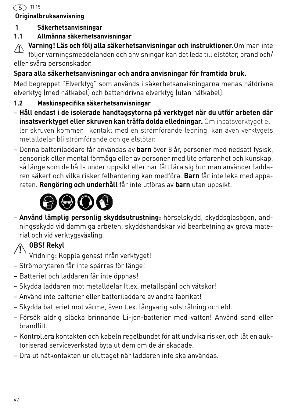 Festool Ti 15 User Manual | Page 42 / 90