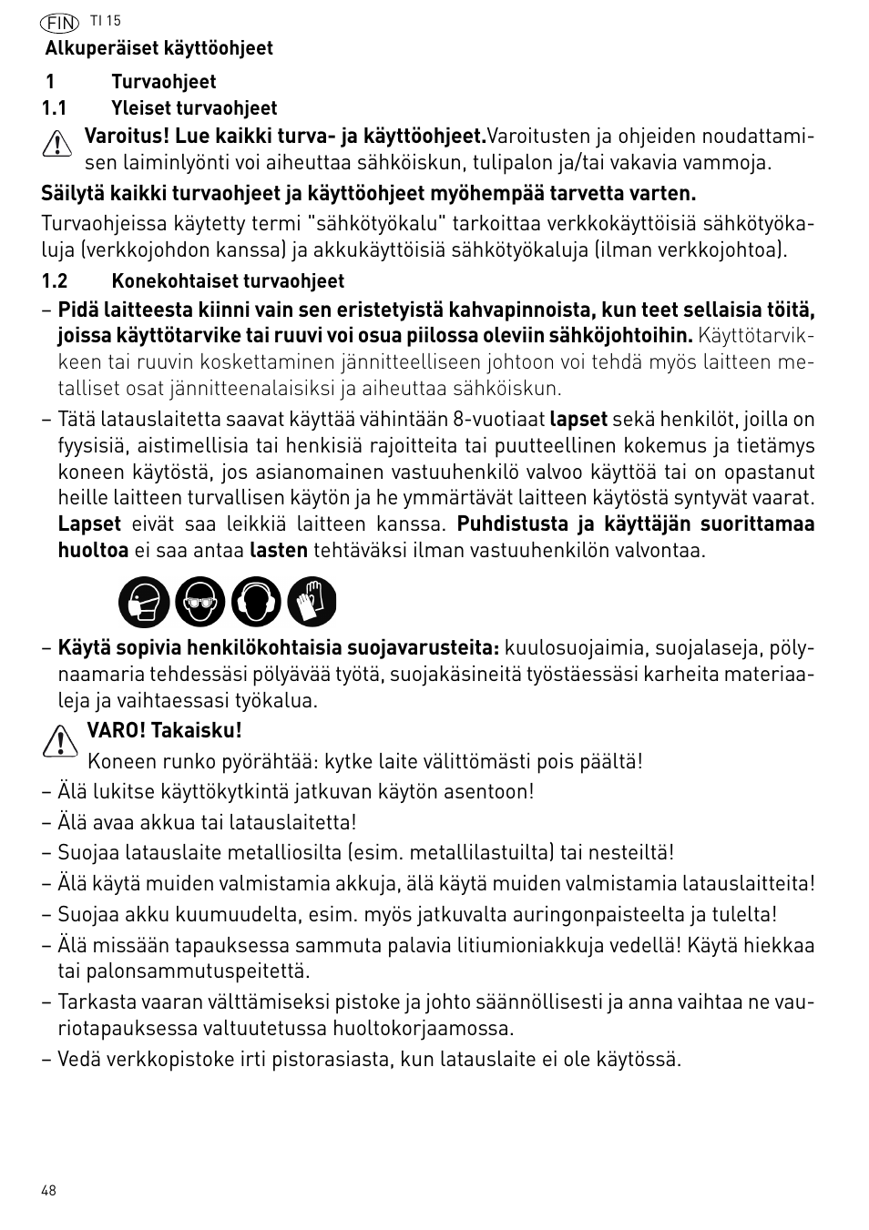 Festool Ti 15 User Manual | Page 48 / 90