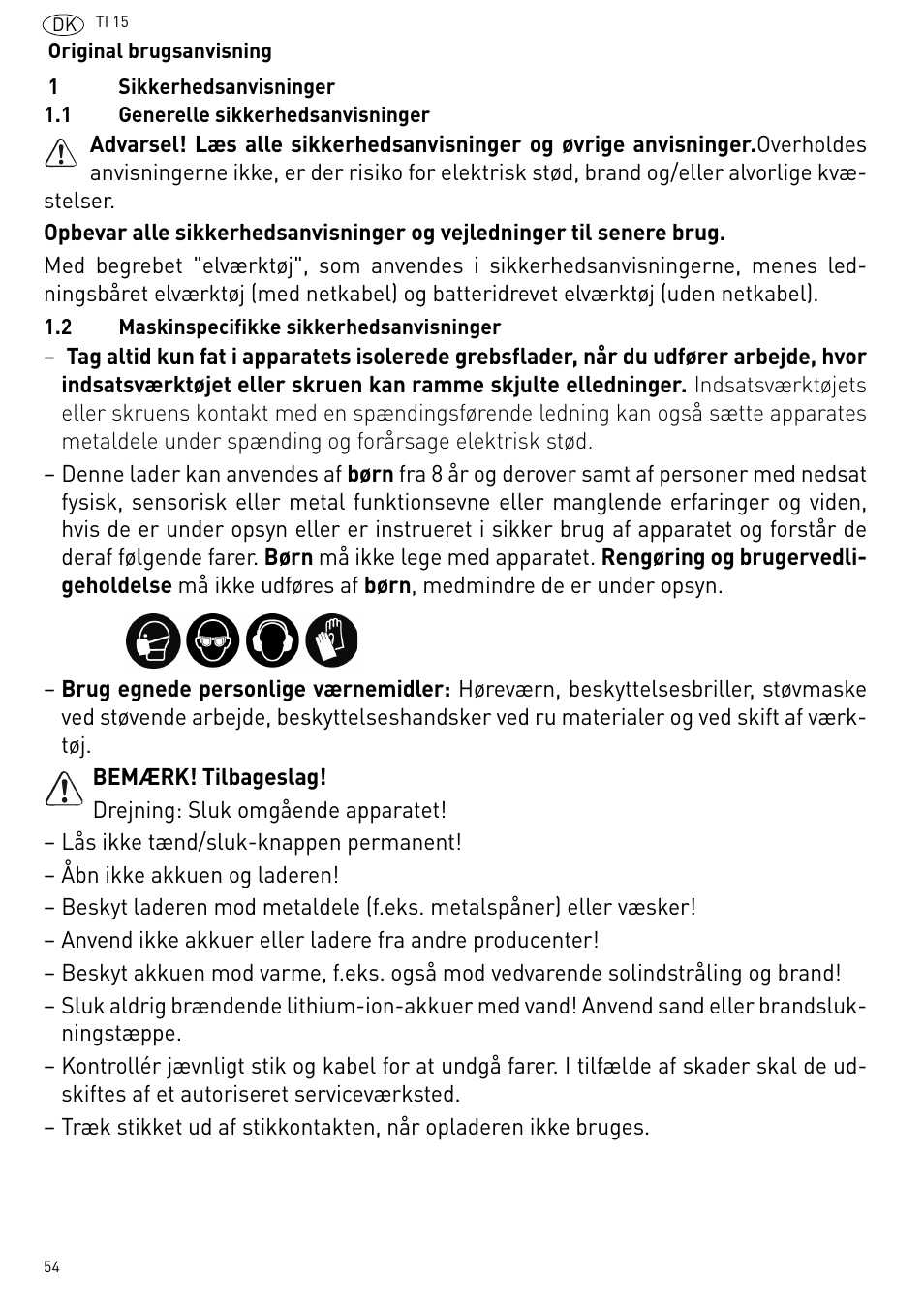 Festool Ti 15 User Manual | Page 54 / 90