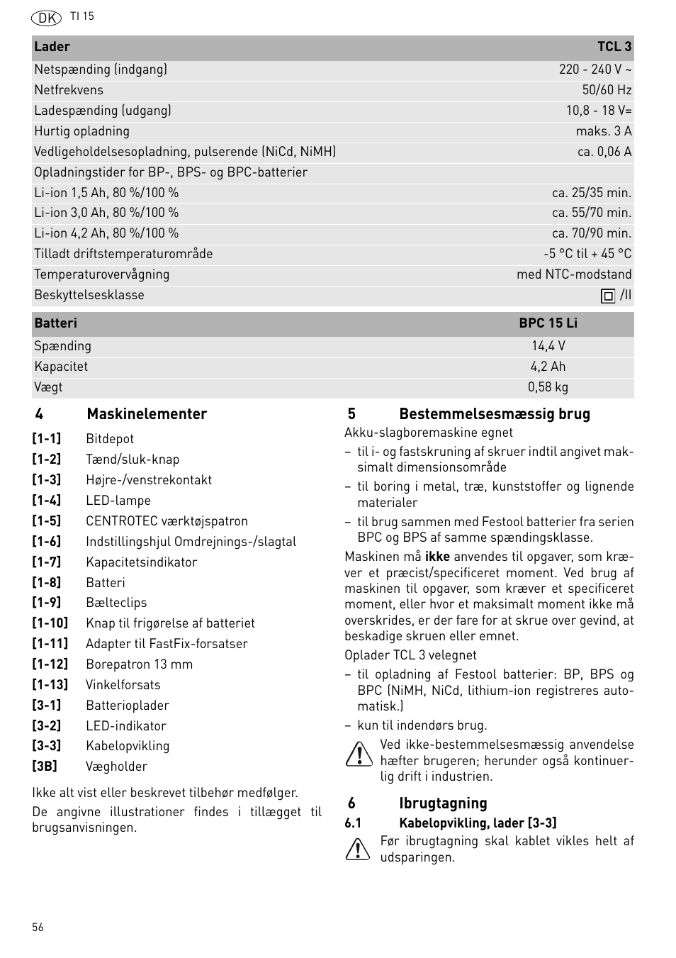 Festool Ti 15 User Manual | Page 56 / 90
