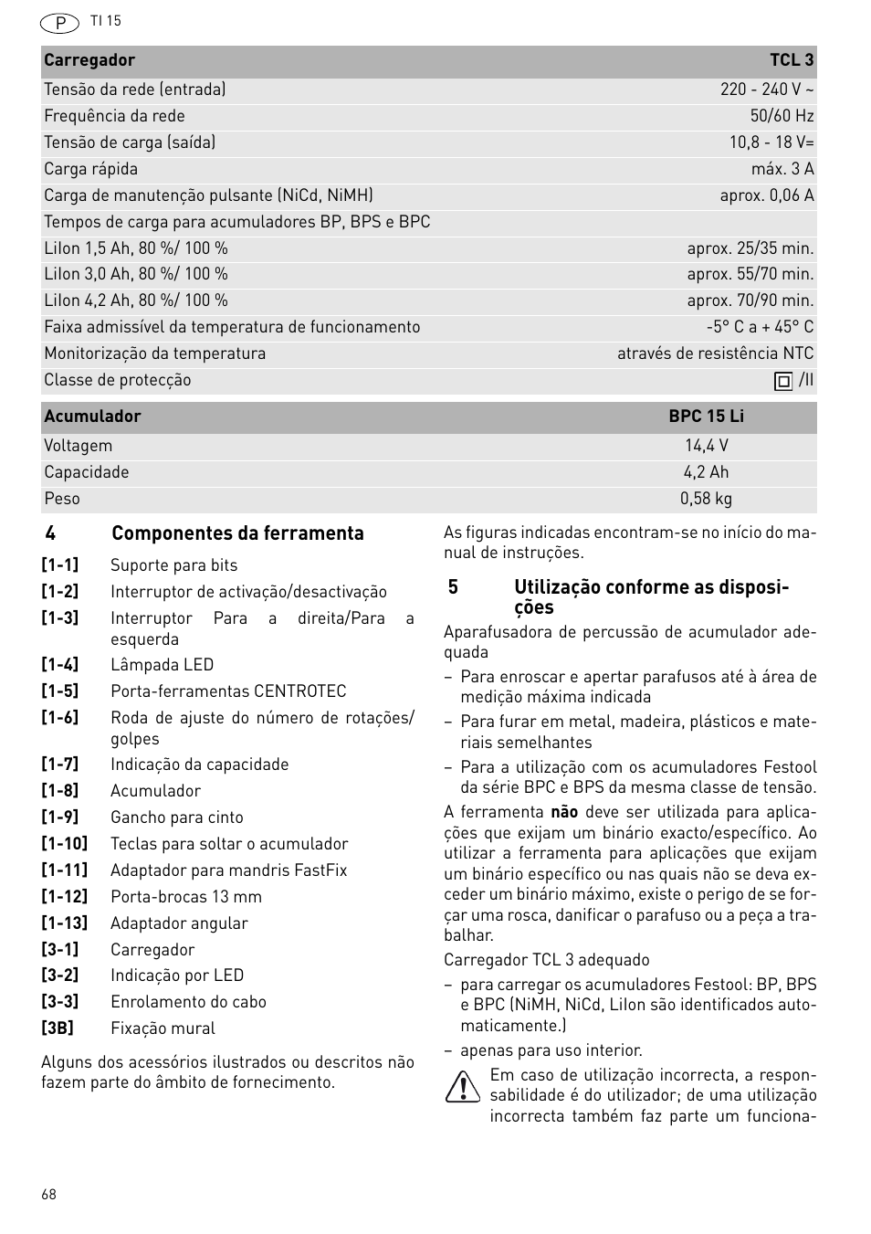 Festool Ti 15 User Manual | Page 68 / 90