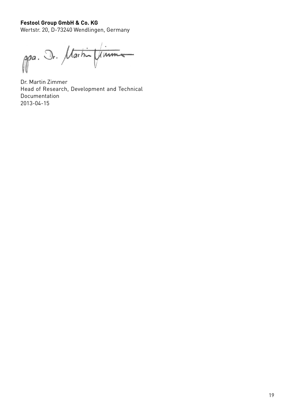 Festool DWC 18 User Manual | Page 19 / 99
