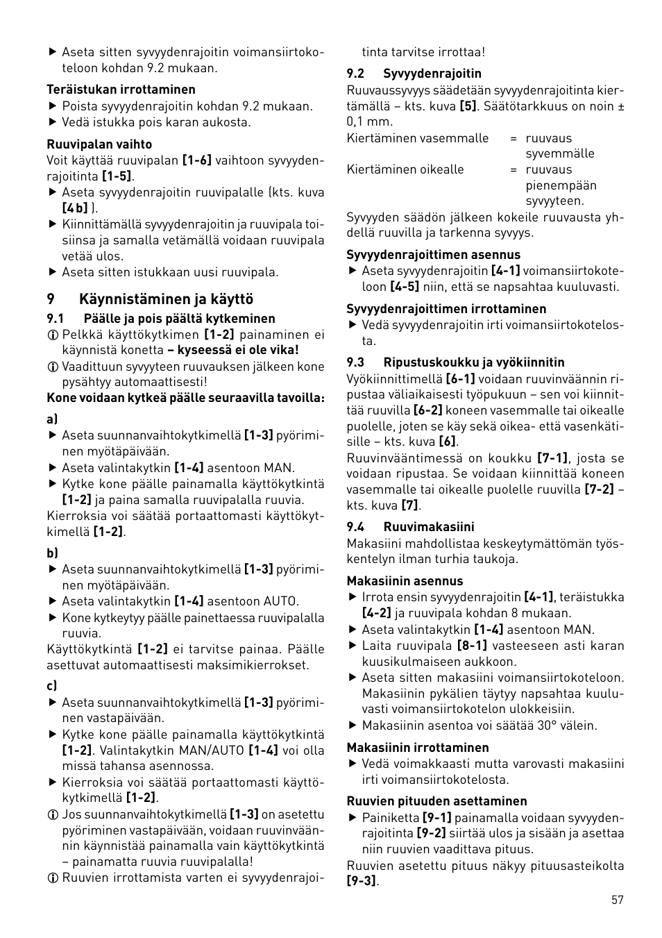 Festool DWC 18 User Manual | Page 57 / 99
