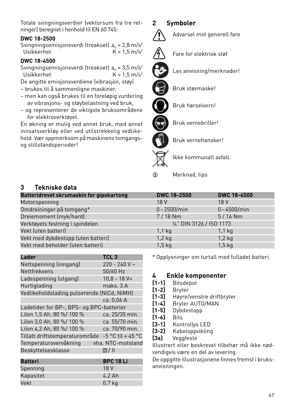 Festool DWC 18 User Manual | Page 67 / 99