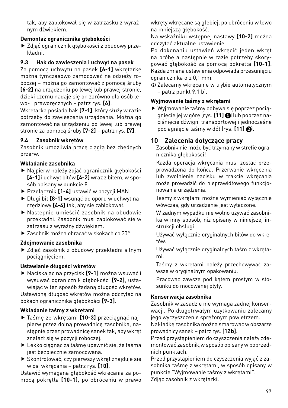 Festool DWC 18 User Manual | Page 97 / 99