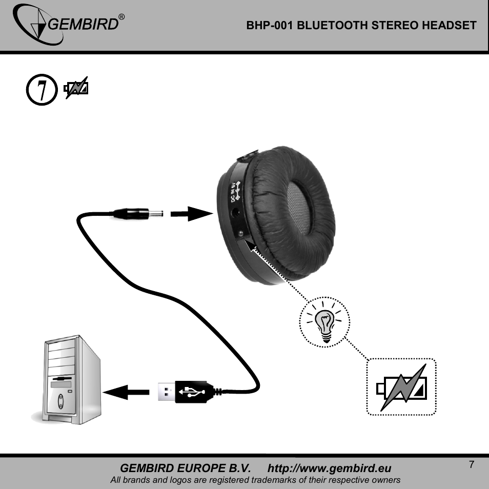 Gembird BHP-001 User Manual | Page 7 / 13