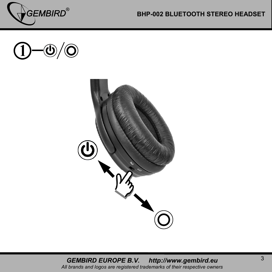 Gembird BHP-002 User Manual | Page 3 / 14