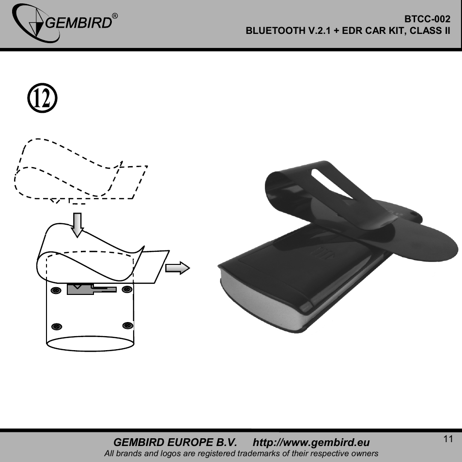 Gembird BTCC-002 User Manual | Page 11 / 17