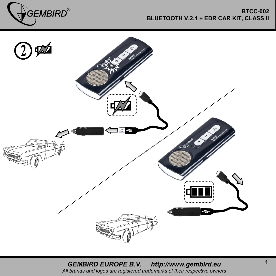 Gembird BTCC-002 User Manual | Page 4 / 17