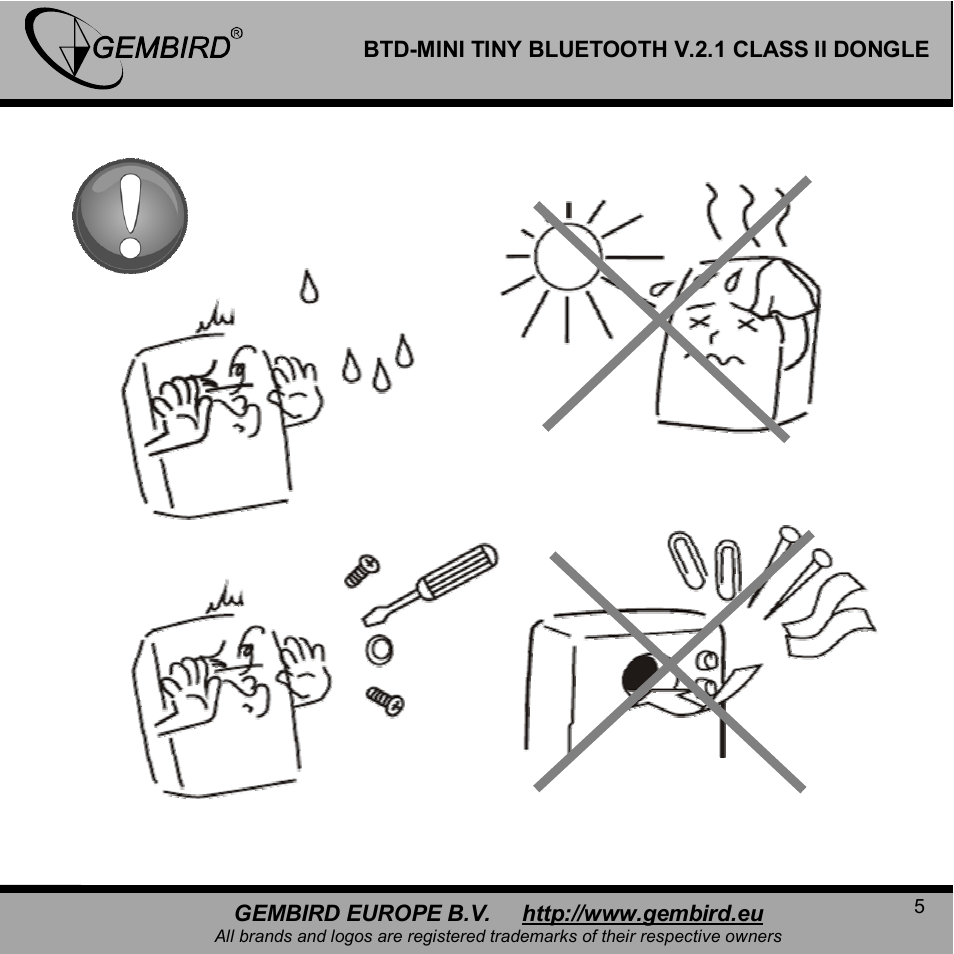 Gembird BTD-MINI User Manual | Page 5 / 10