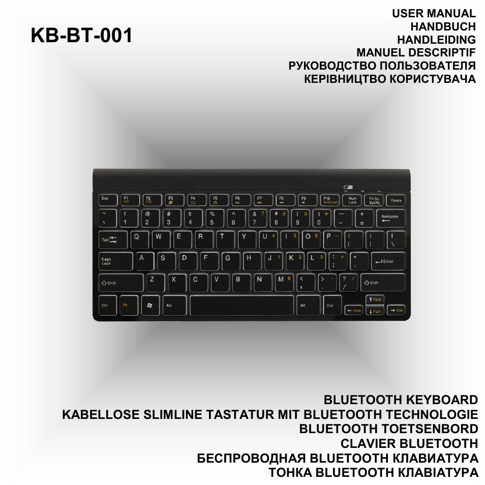 Gembird KB-BT-001 User Manual | 10 pages