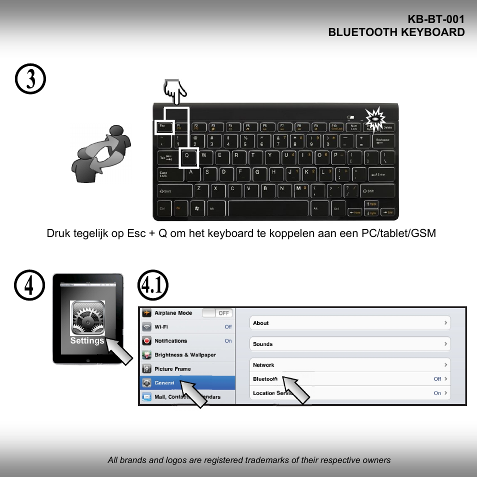 Gembird KB-BT-001 User Manual | Page 4 / 10