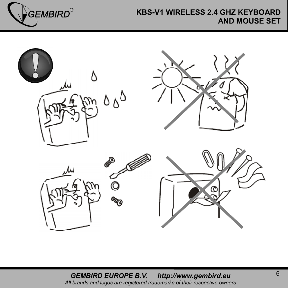 Gembird KBS-V1-UA User Manual | Page 6 / 11