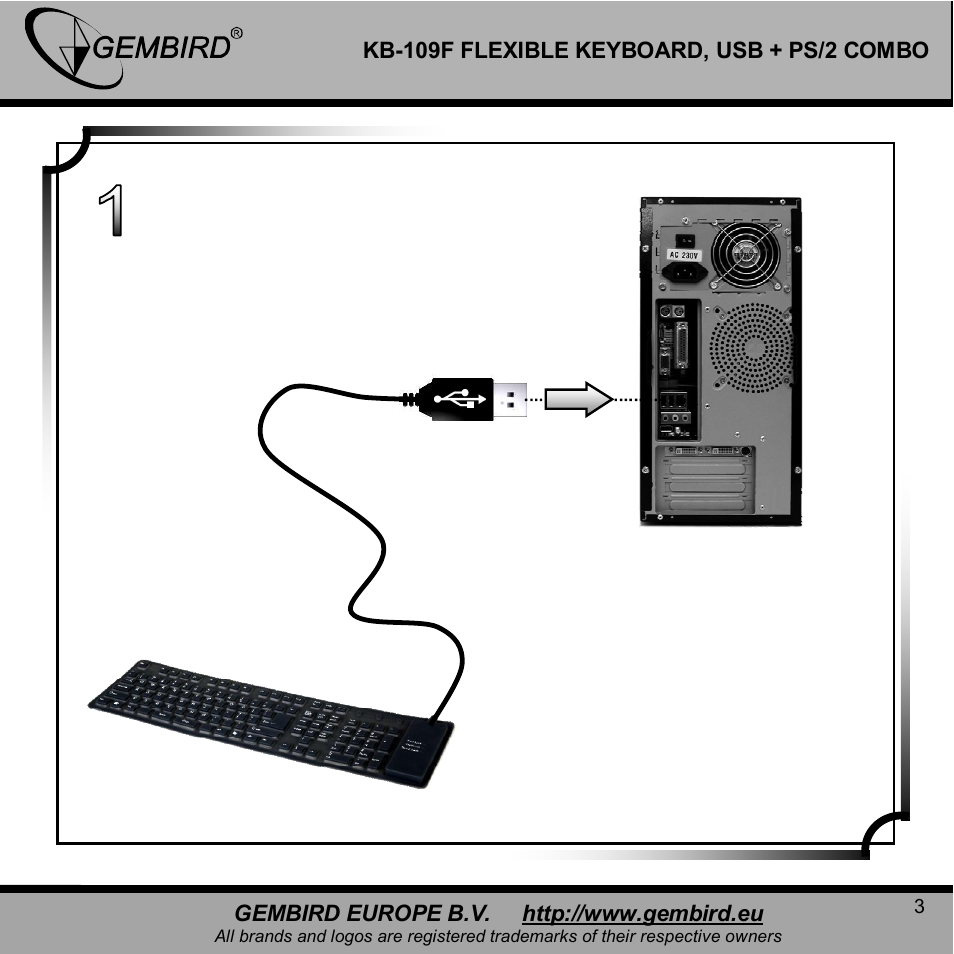 Gembird KB-109F User Manual | Page 3 / 11