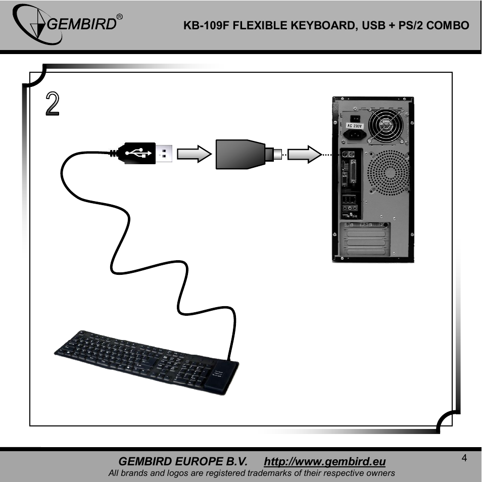 Gembird KB-109F User Manual | Page 4 / 11
