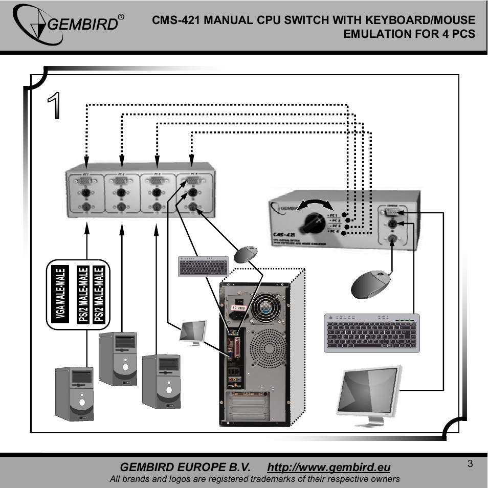 Gembird CMS-421 User Manual | Page 3 / 8