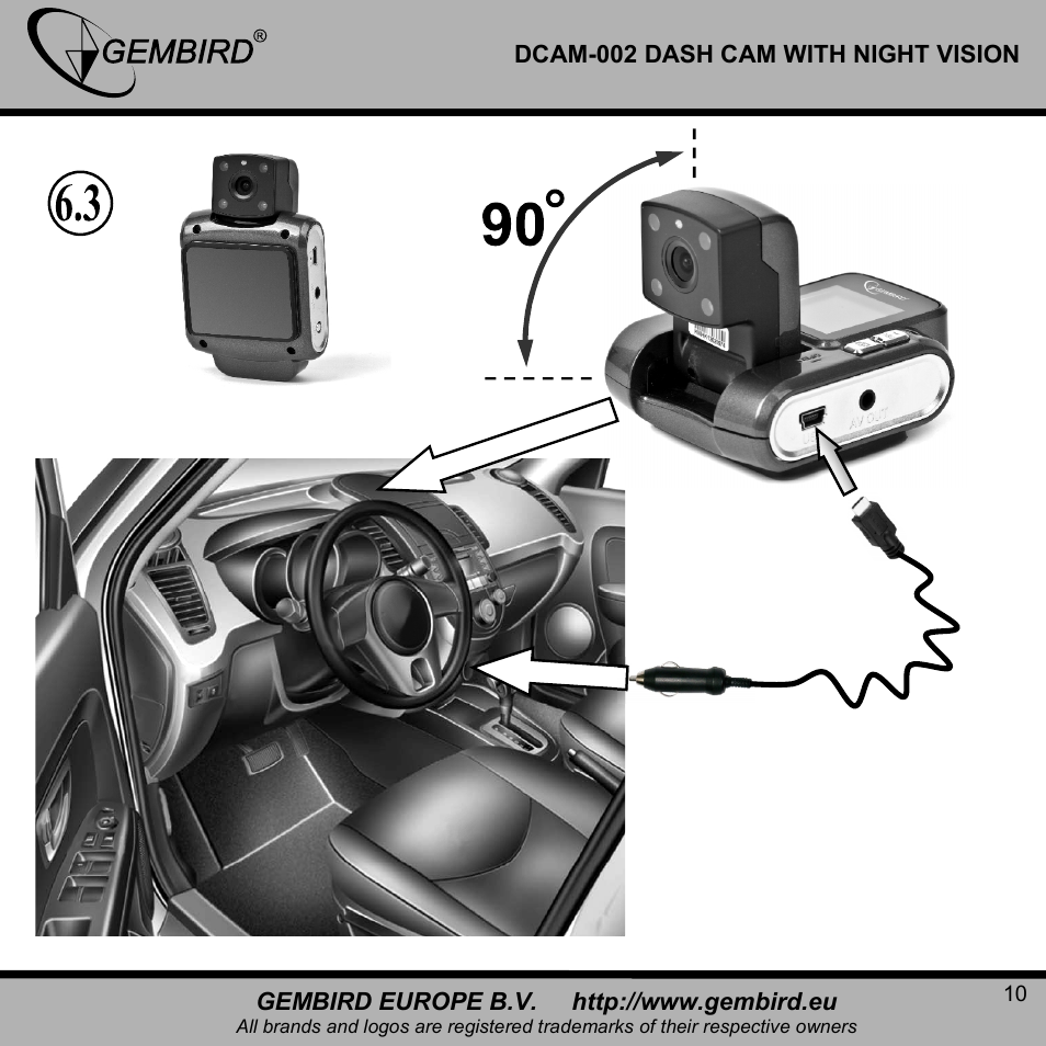 Gembird DCAM-002 User Manual | Page 10 / 22