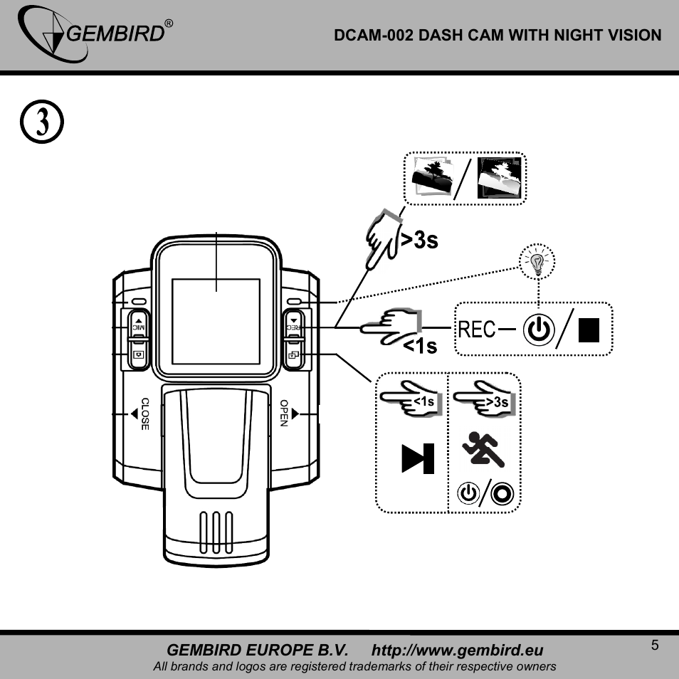 Gembird DCAM-002 User Manual | Page 5 / 22