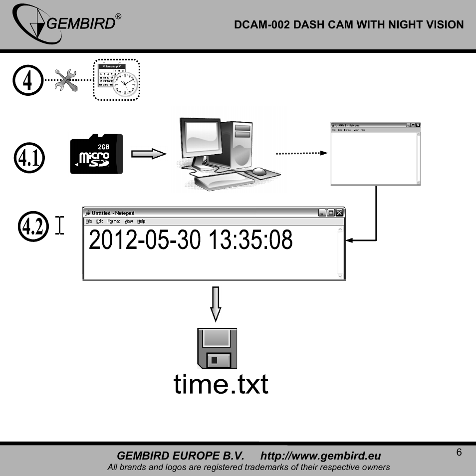 Gembird DCAM-002 User Manual | Page 6 / 22