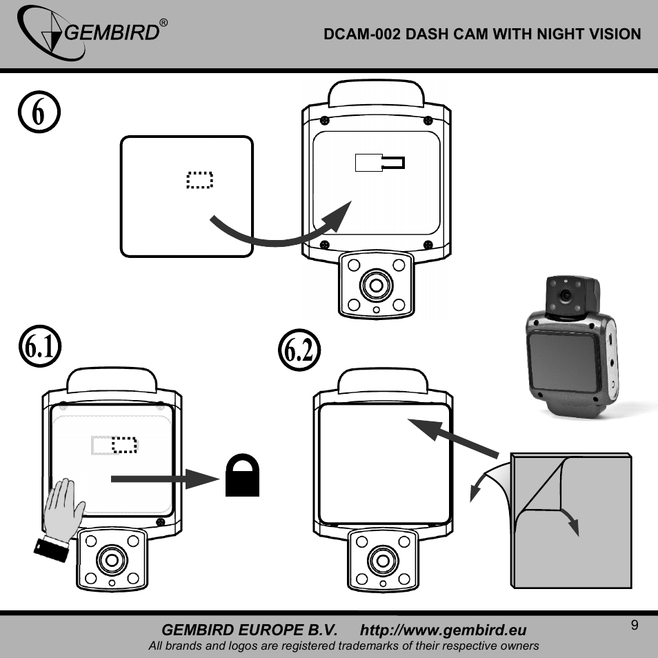 Gembird DCAM-002 User Manual | Page 9 / 22