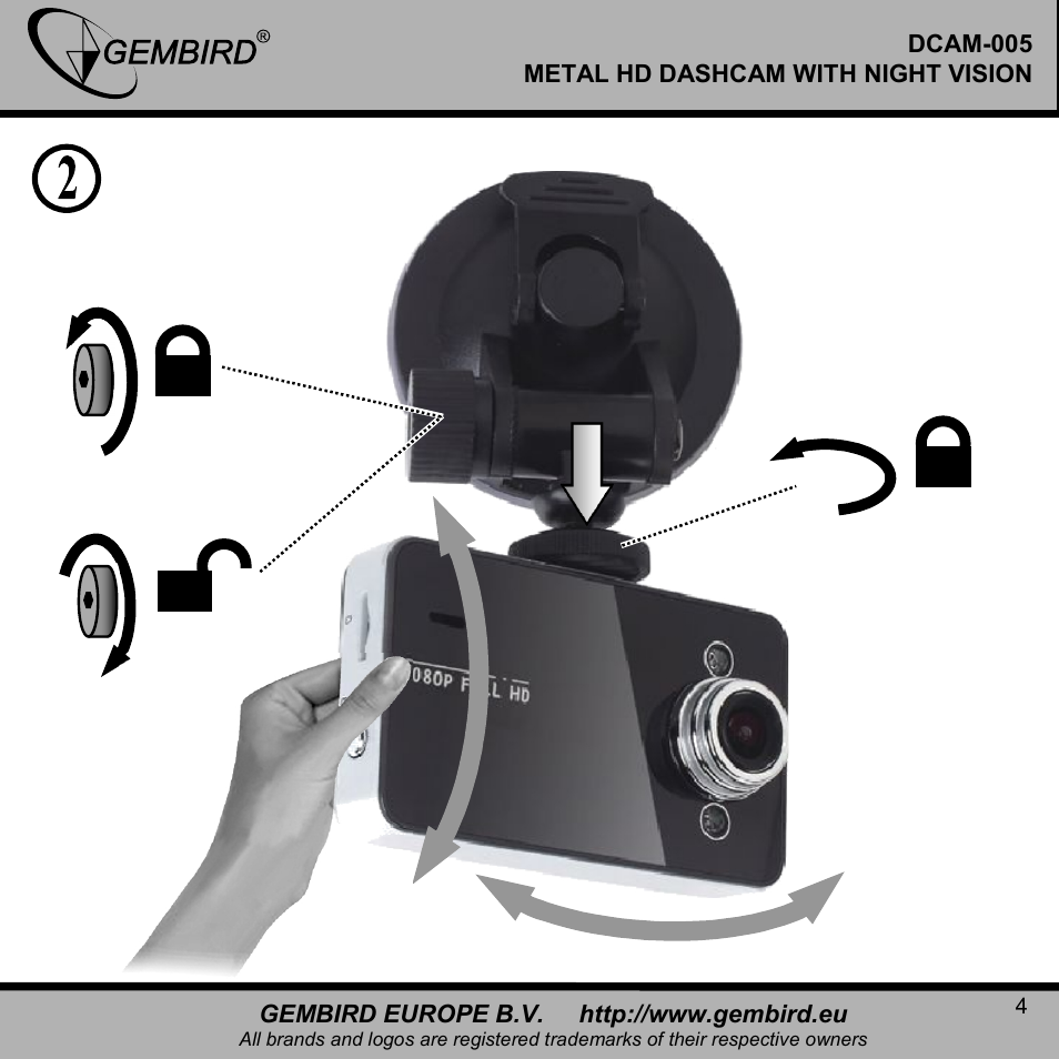 Gembird DCAM-005 User Manual | Page 4 / 12