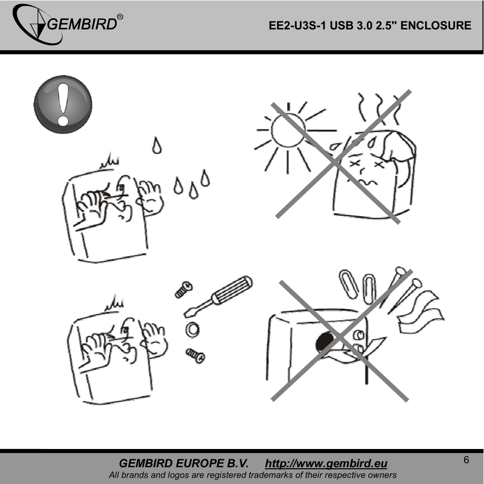Gembird EE2-U3S-1 User Manual | Page 6 / 11