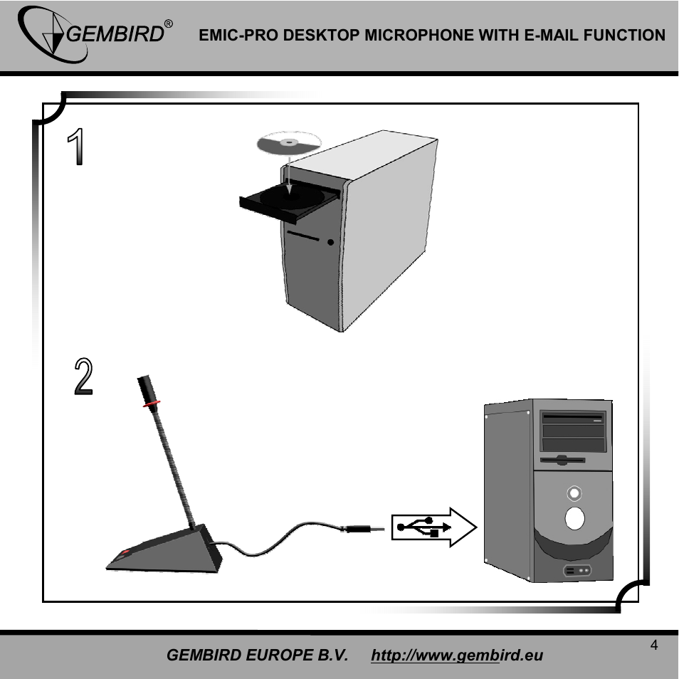 Gembird EMIC-PRO User Manual | Page 4 / 15