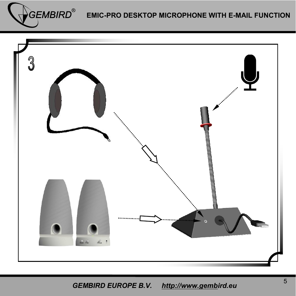 Gembird EMIC-PRO User Manual | Page 5 / 15