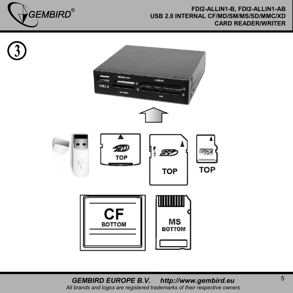 Gembird FDI2-ALLIN1-AB User Manual | Page 5 / 12