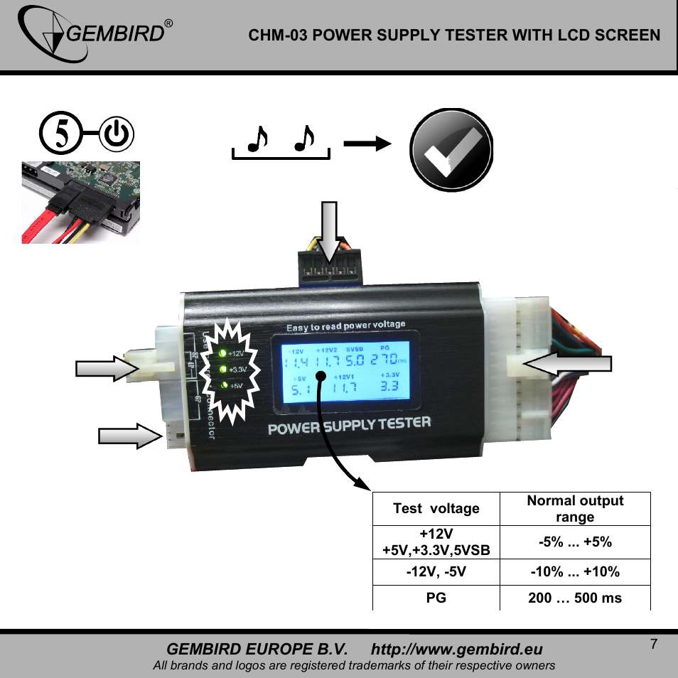 Gembird CHM-03 User Manual | Page 7 / 15