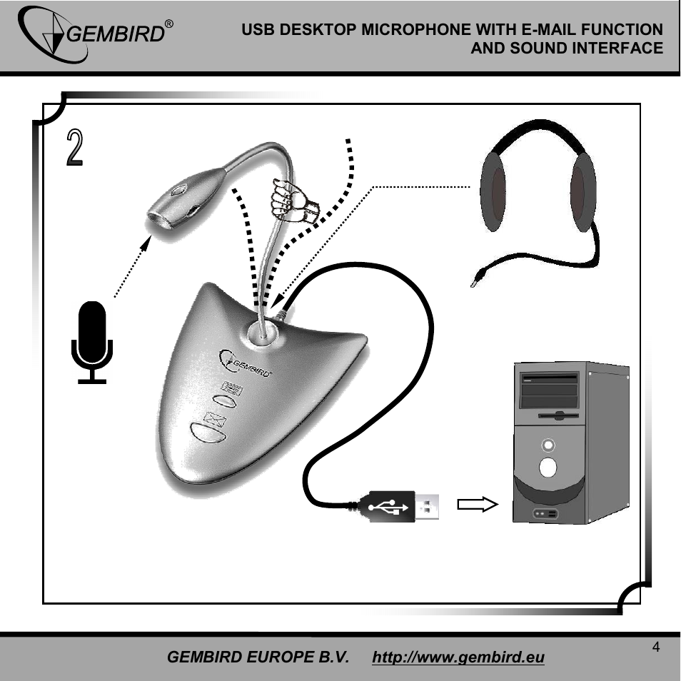 Gembird EMIC-S User Manual | Page 4 / 13