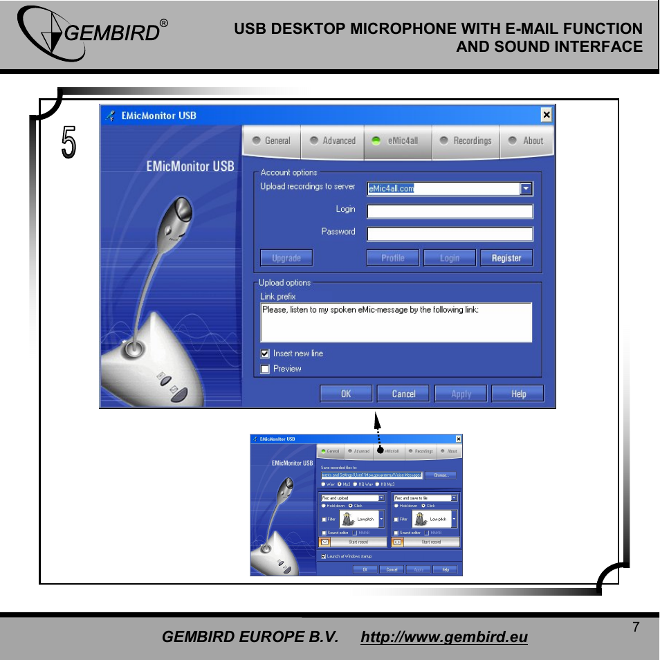 Gembird EMIC-S User Manual | Page 7 / 13