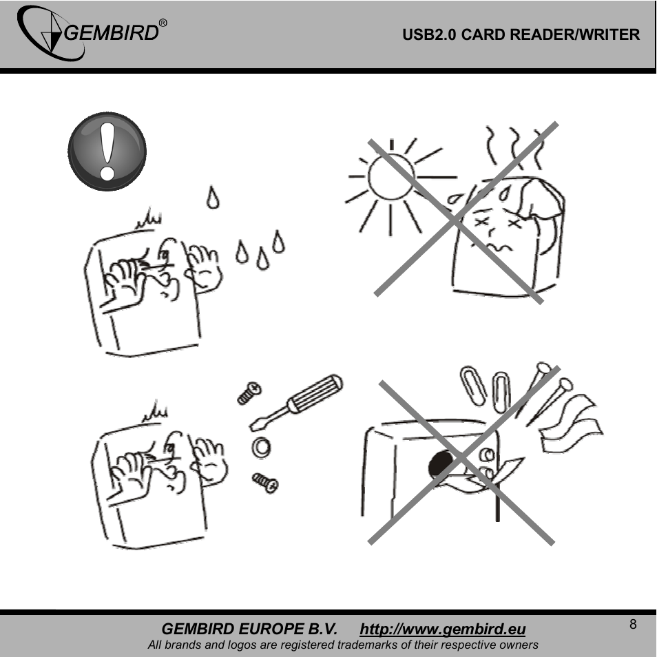 Gembird FD2-ALLIN1 User Manual | Page 8 / 13