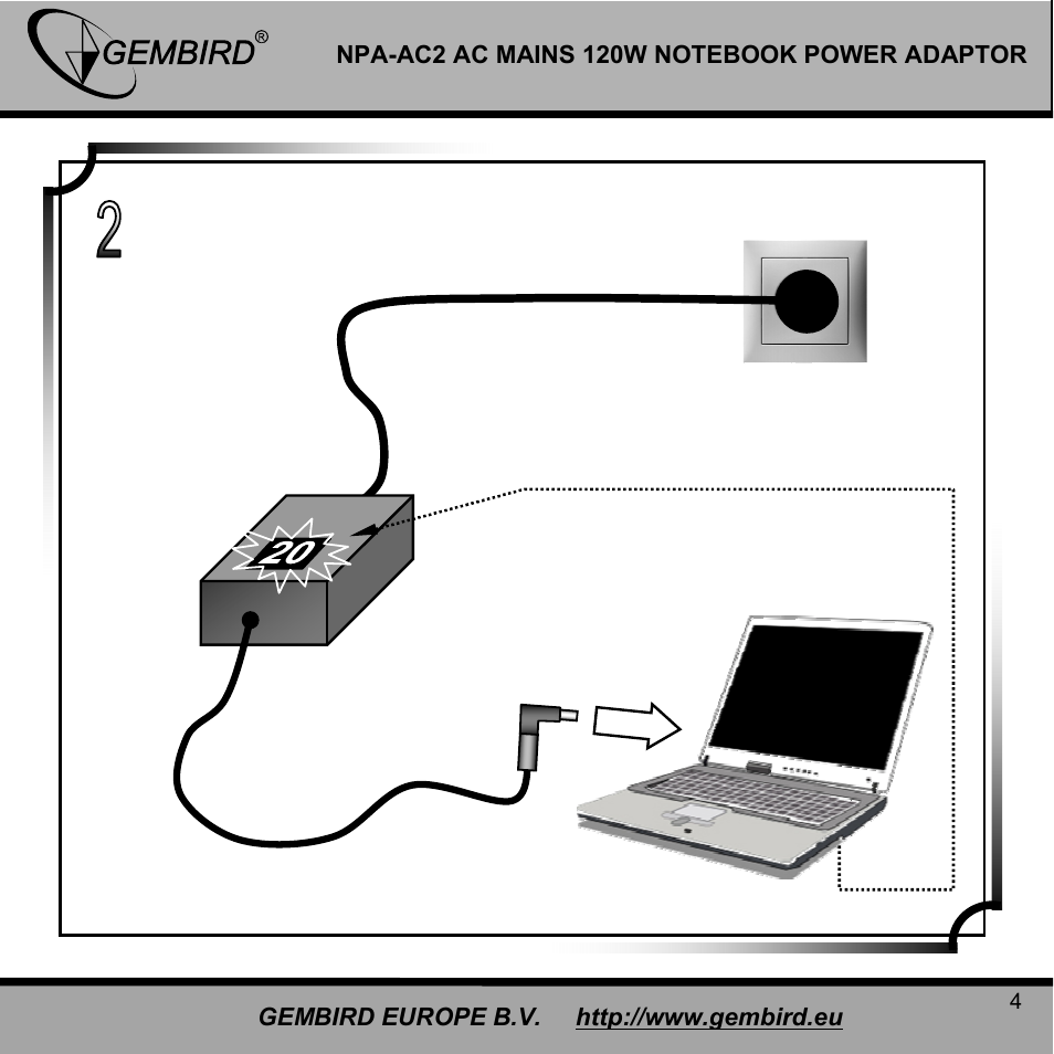 Gembird EPA-AC2 User Manual | Page 4 / 9