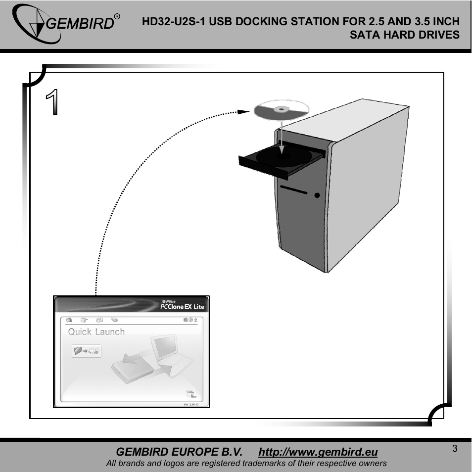 Gembird HD32-U2S-1 User Manual | Page 3 / 12