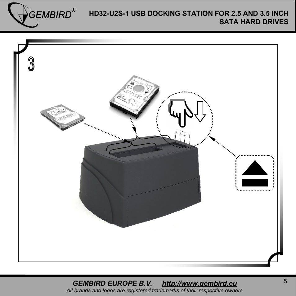 Gembird HD32-U2S-1 User Manual | Page 5 / 12